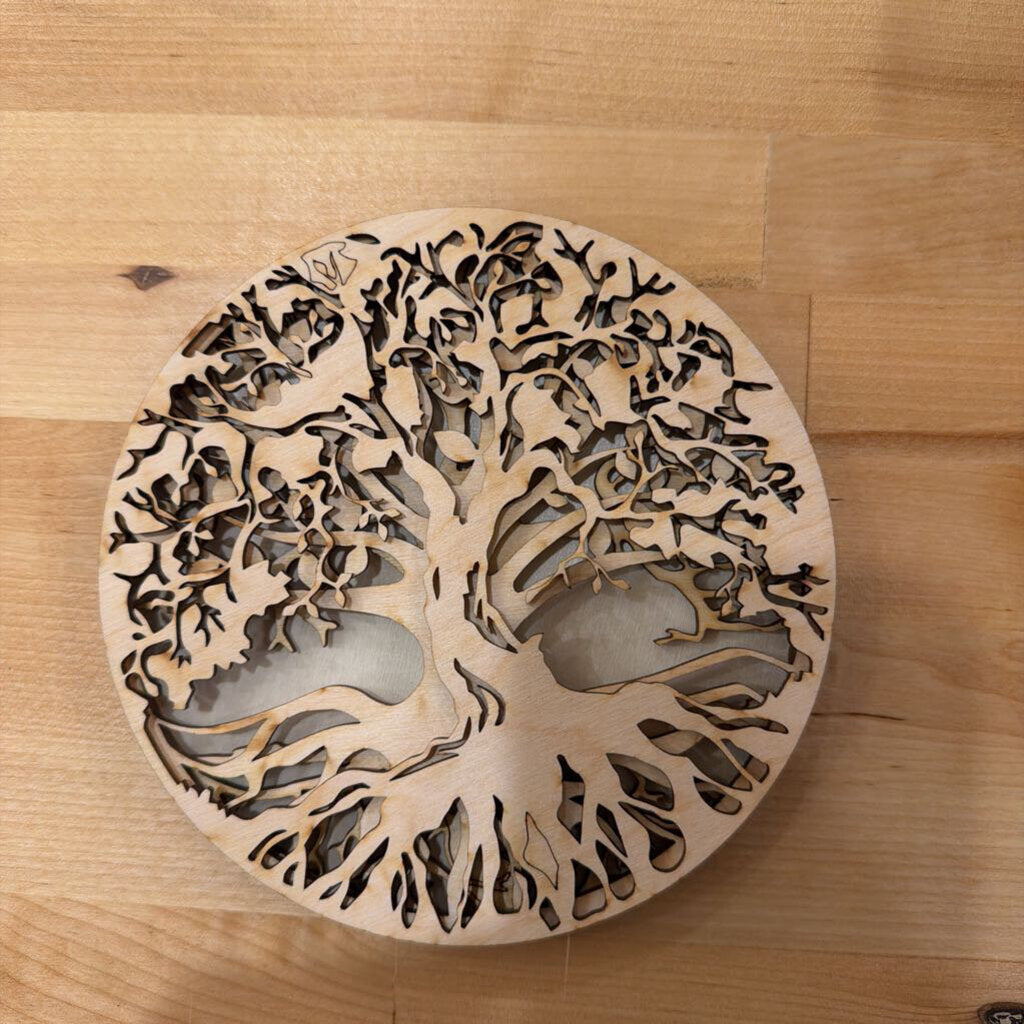 DIY UNPAINTED TREE-3 LAYERS-NO PAINT