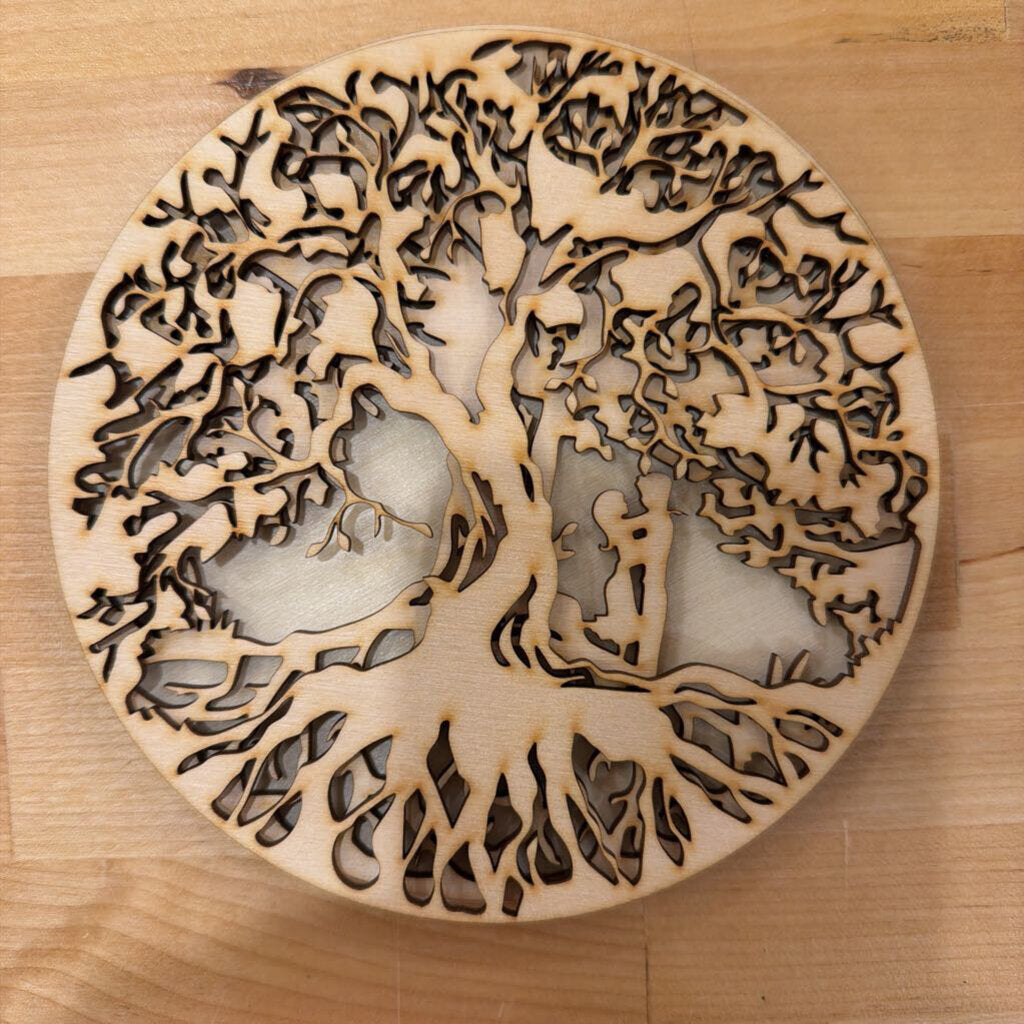Lovers Wood Tree-Unpainted