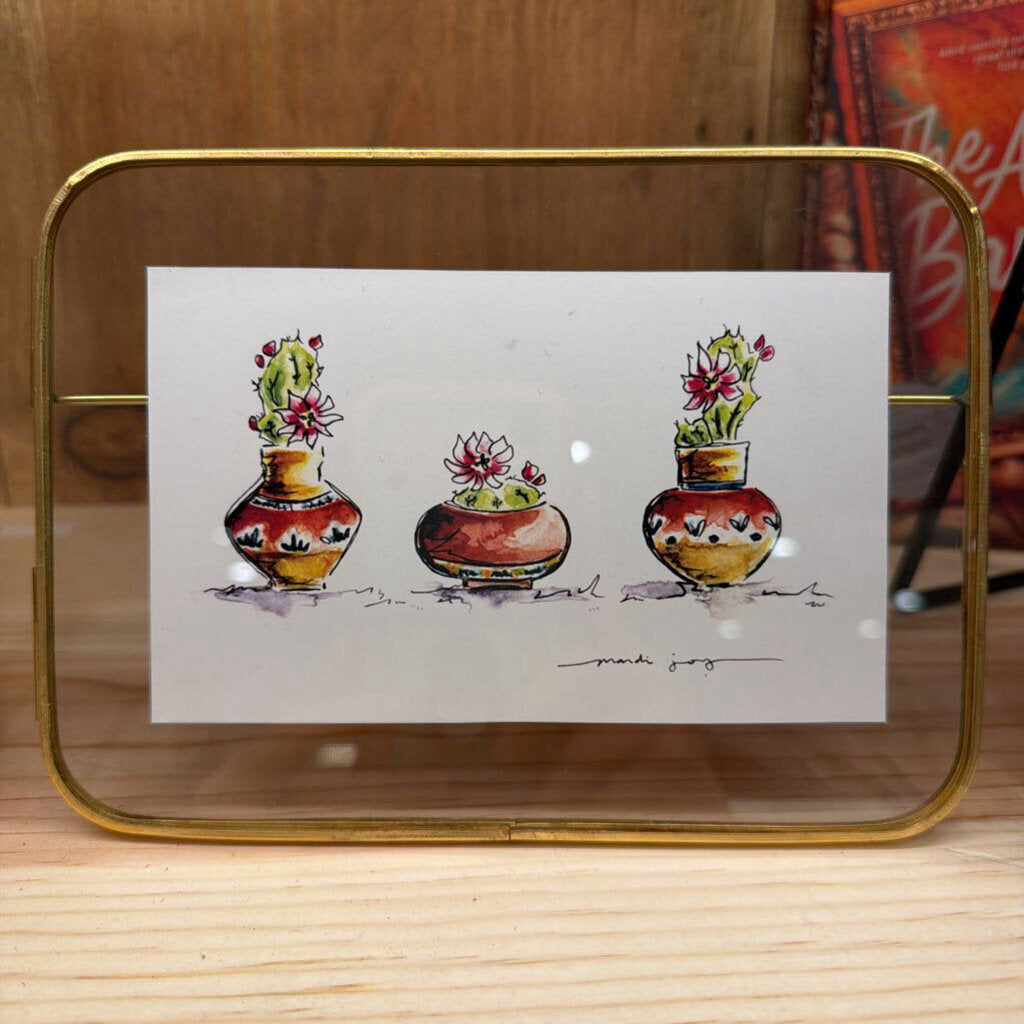 aztec pots watercolor small