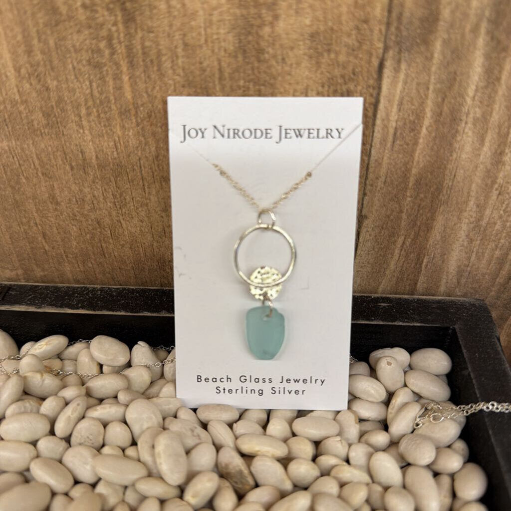 #3 Necklace Beach Glass Sterling Silver