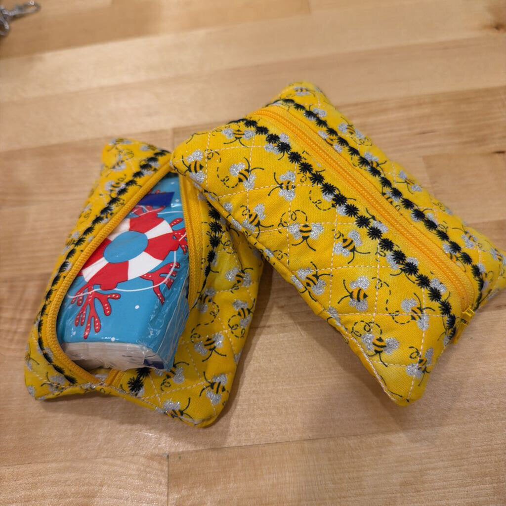 Yellow Bumble Bee Kleenex Wallet Holder