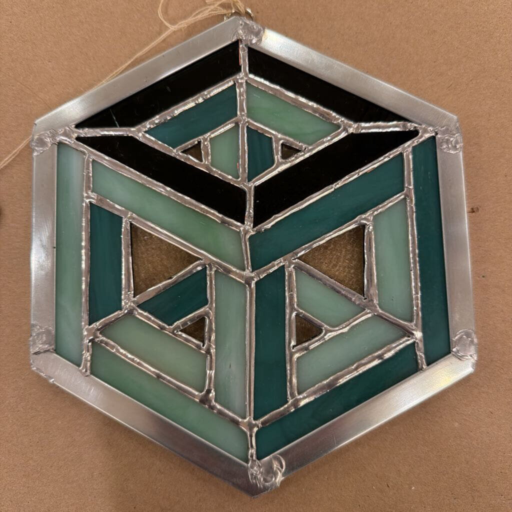 #4 Hex Stained Glass