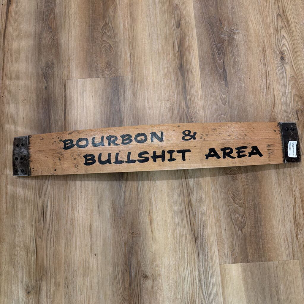 Whiskey Barrel Sign B&BA