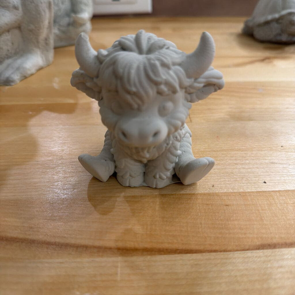 4" Highland Cow Paint Experience