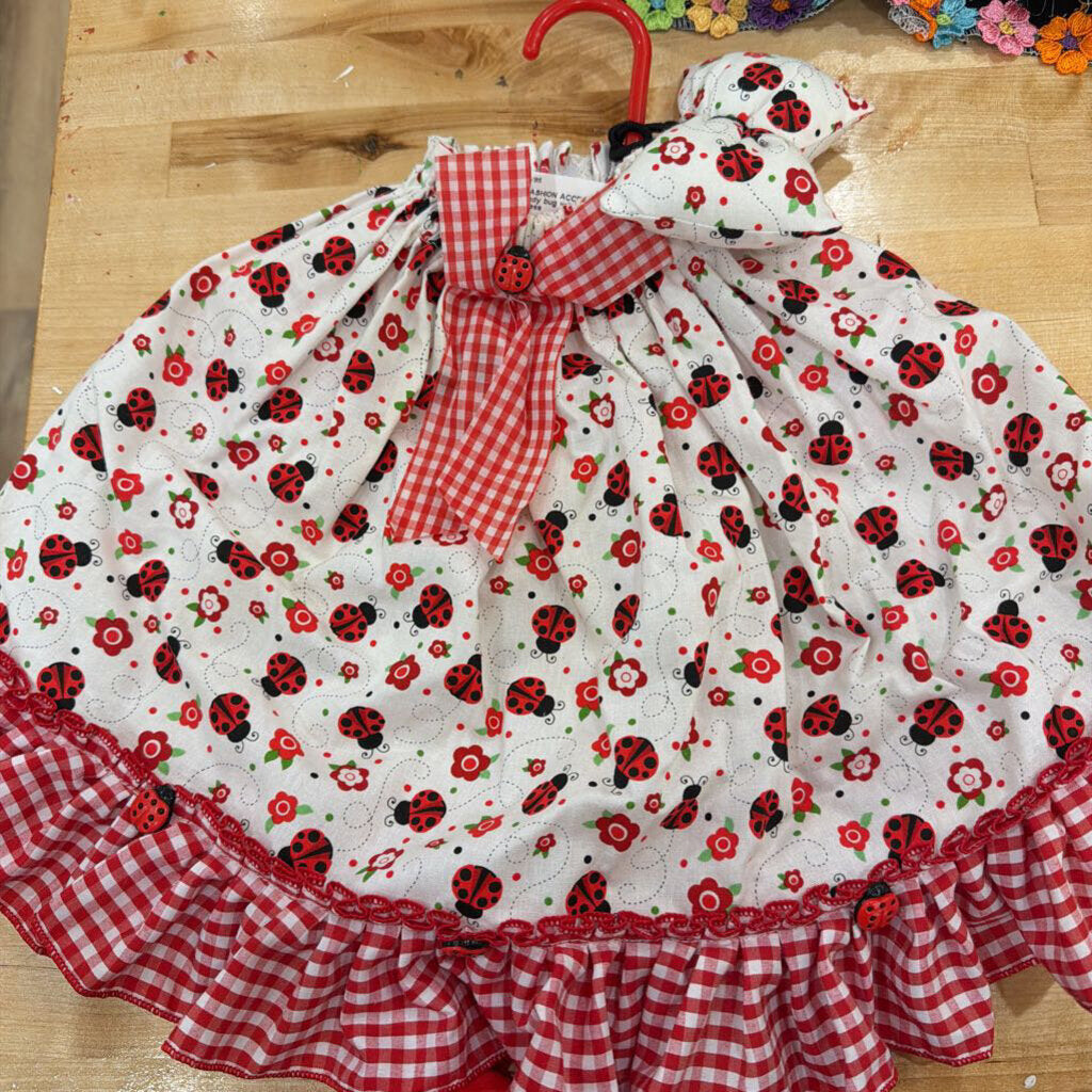 28" Lady bug w/bow Goose Dress