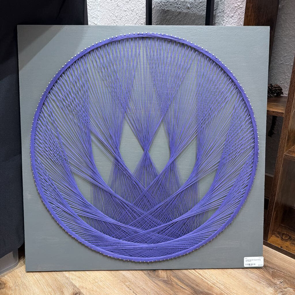 Purple String Art