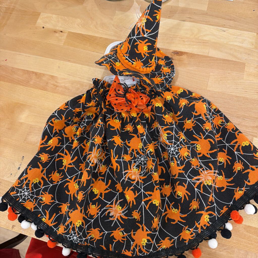 28" Orange Witch Goose Outfit