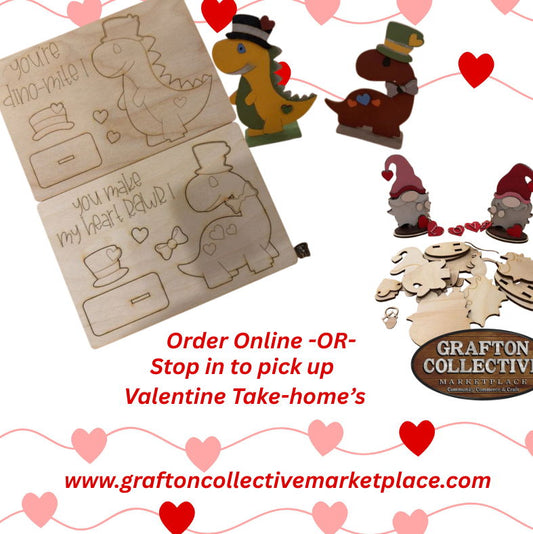 11am-6pm $12-$20 Valentines Wood Painting -