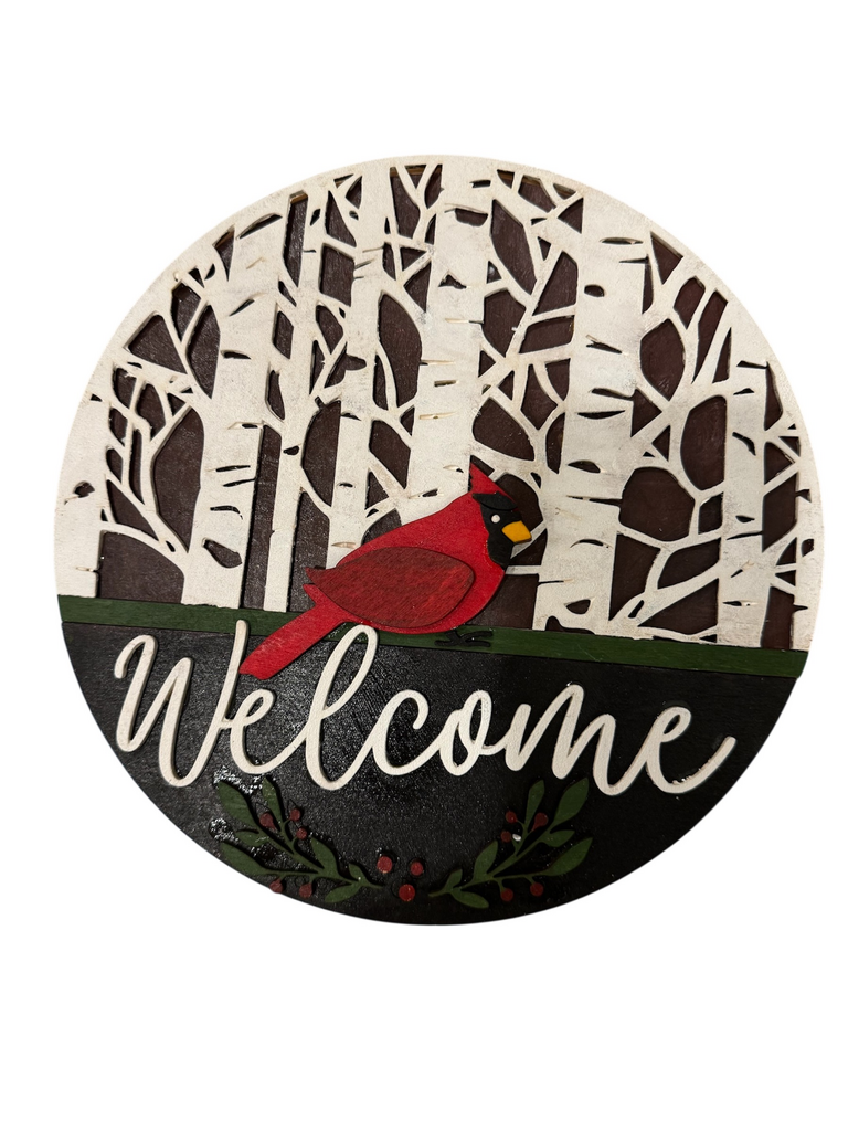 Pre-Painted Cardinal Sign