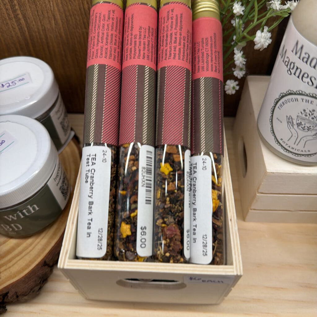 Cranberry Bark Tea in Test Tube