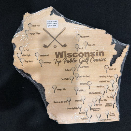 WI Golf Plaque