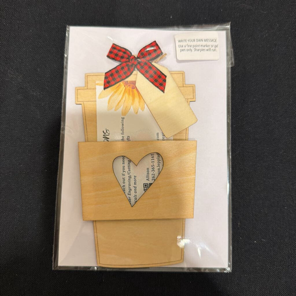 Coffee Gift Card Holder