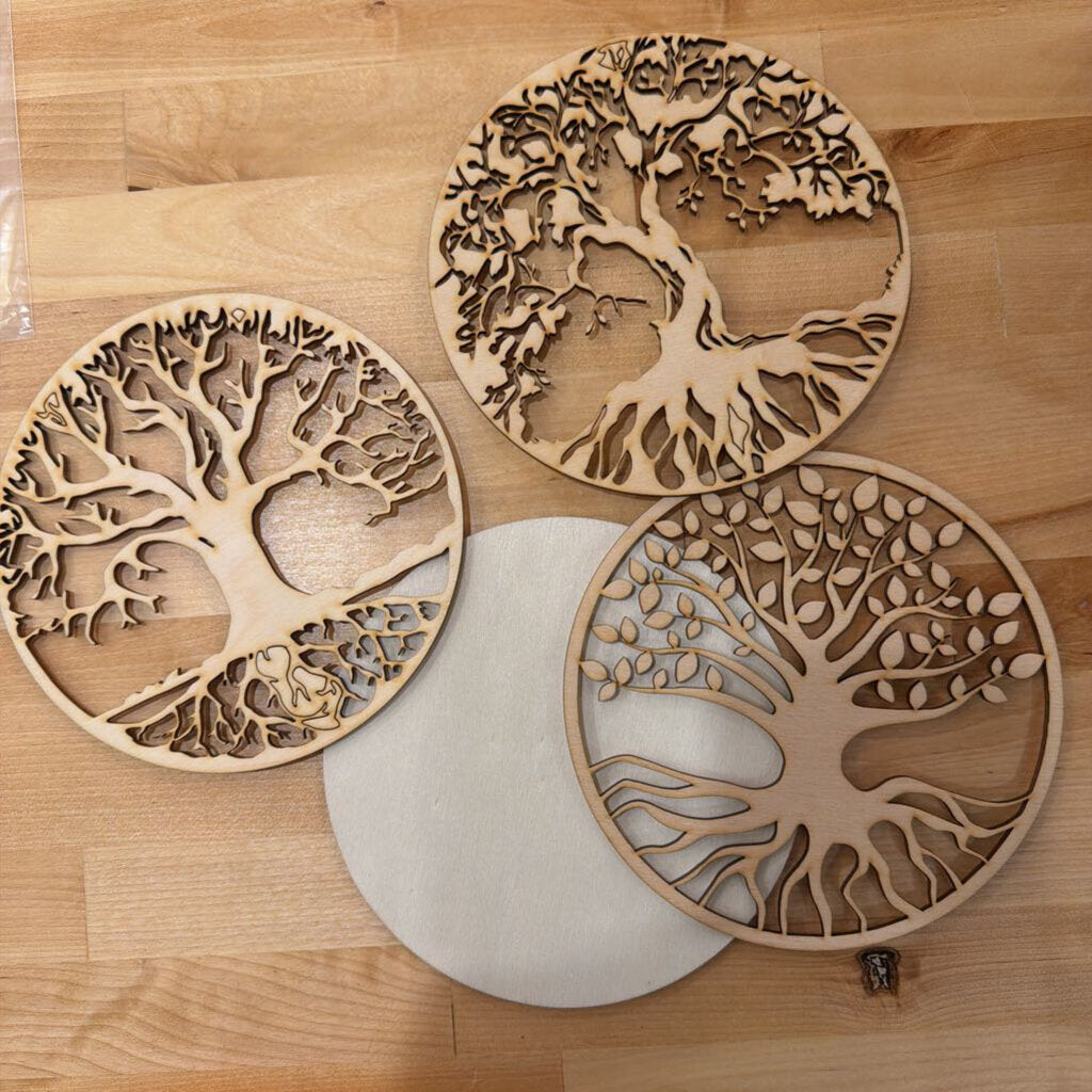 DIY UNPAINTED TREE-3 LAYERS-NO PAINT