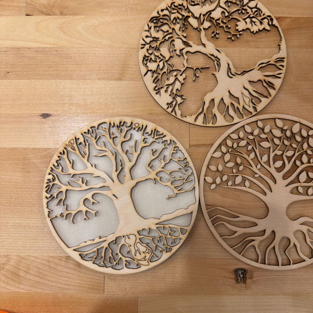 DIY UNPAINTED TREE-3 LAYERS-NO PAINT