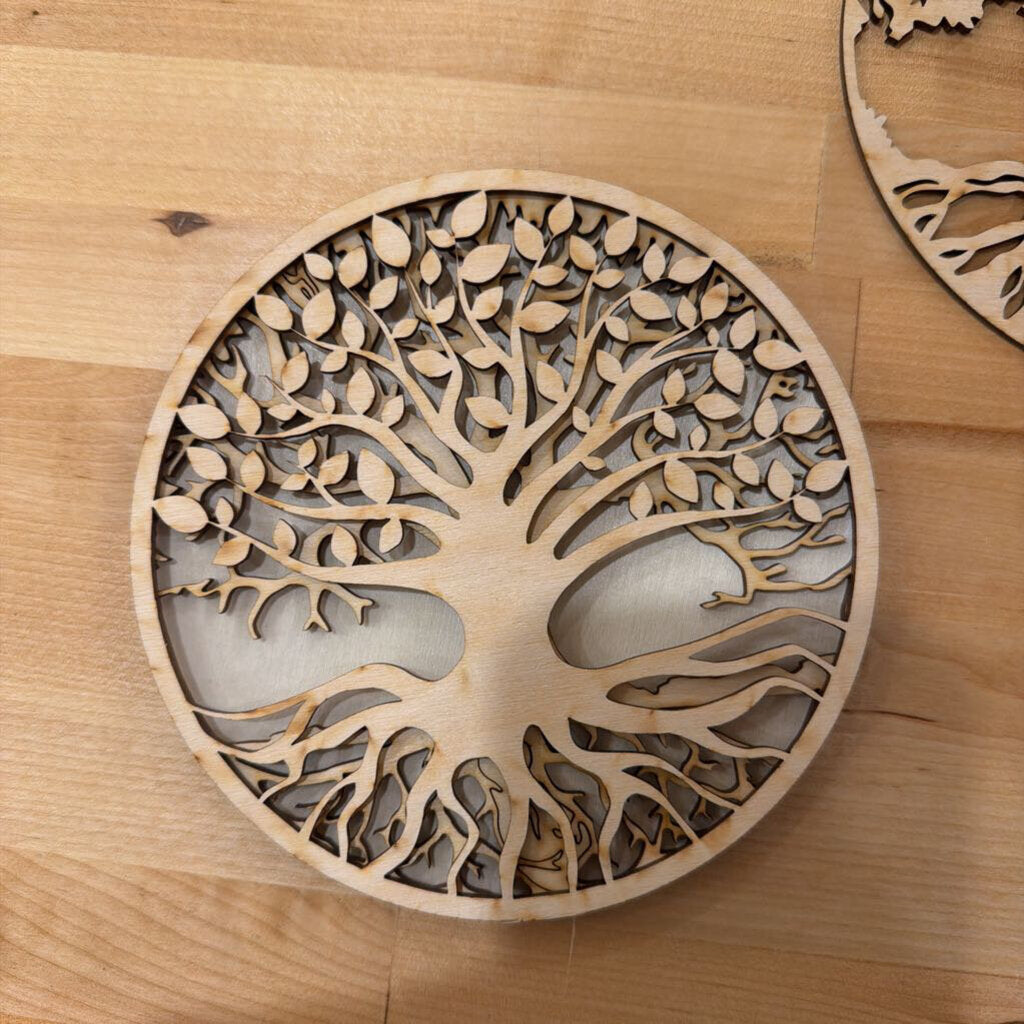 DIY UNPAINTED TREE-3 LAYERS-NO PAINT