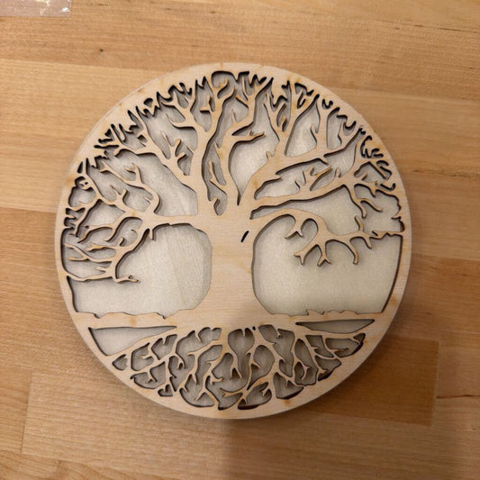 UNPAINTED TREE- 2 LAYER NO PAINT