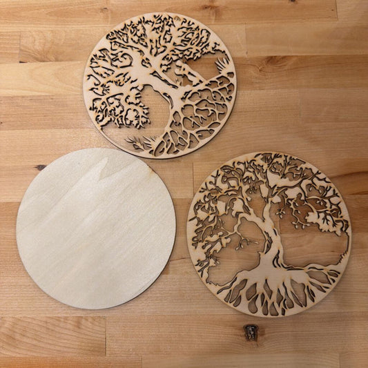 Lovers Wood Tree-Unpainted