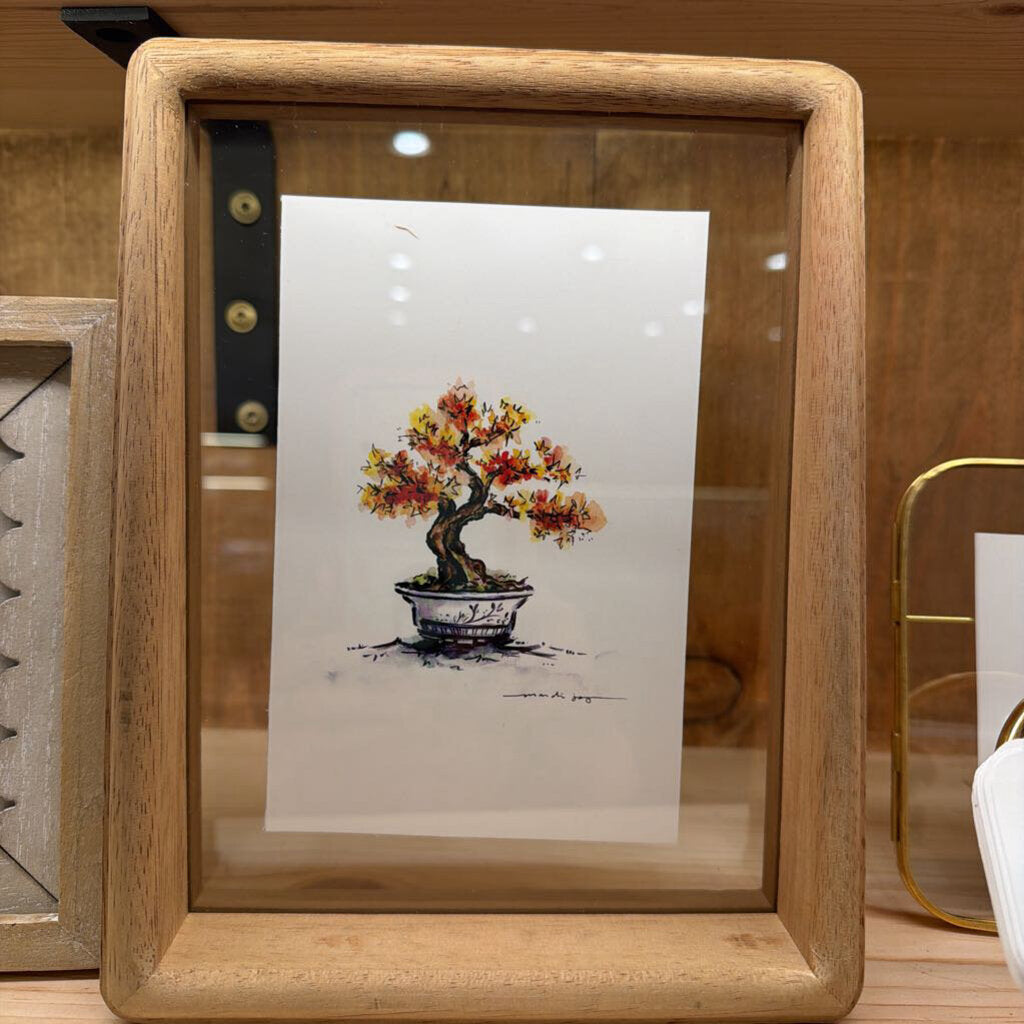 red bonsai watercolor small