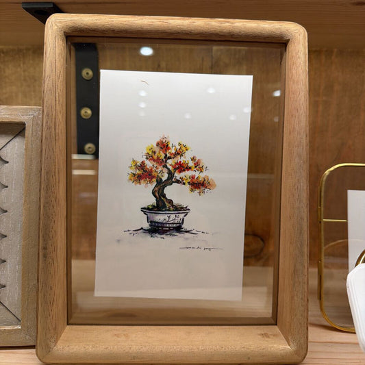 red bonsai watercolor small