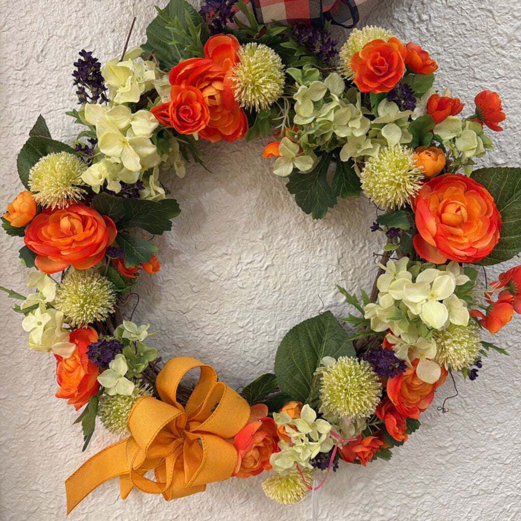 Orange/Green Wreath