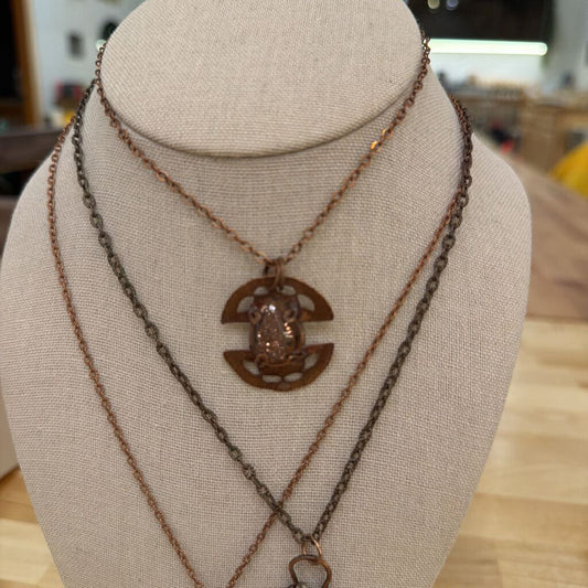 Copper Druzy Pendant
