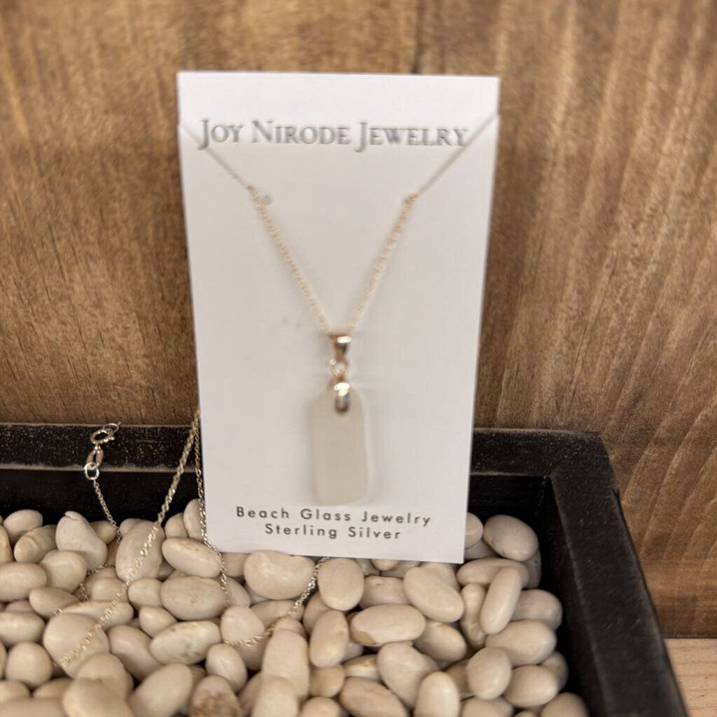 #6 Necklace Beach Glass Sterling Silver