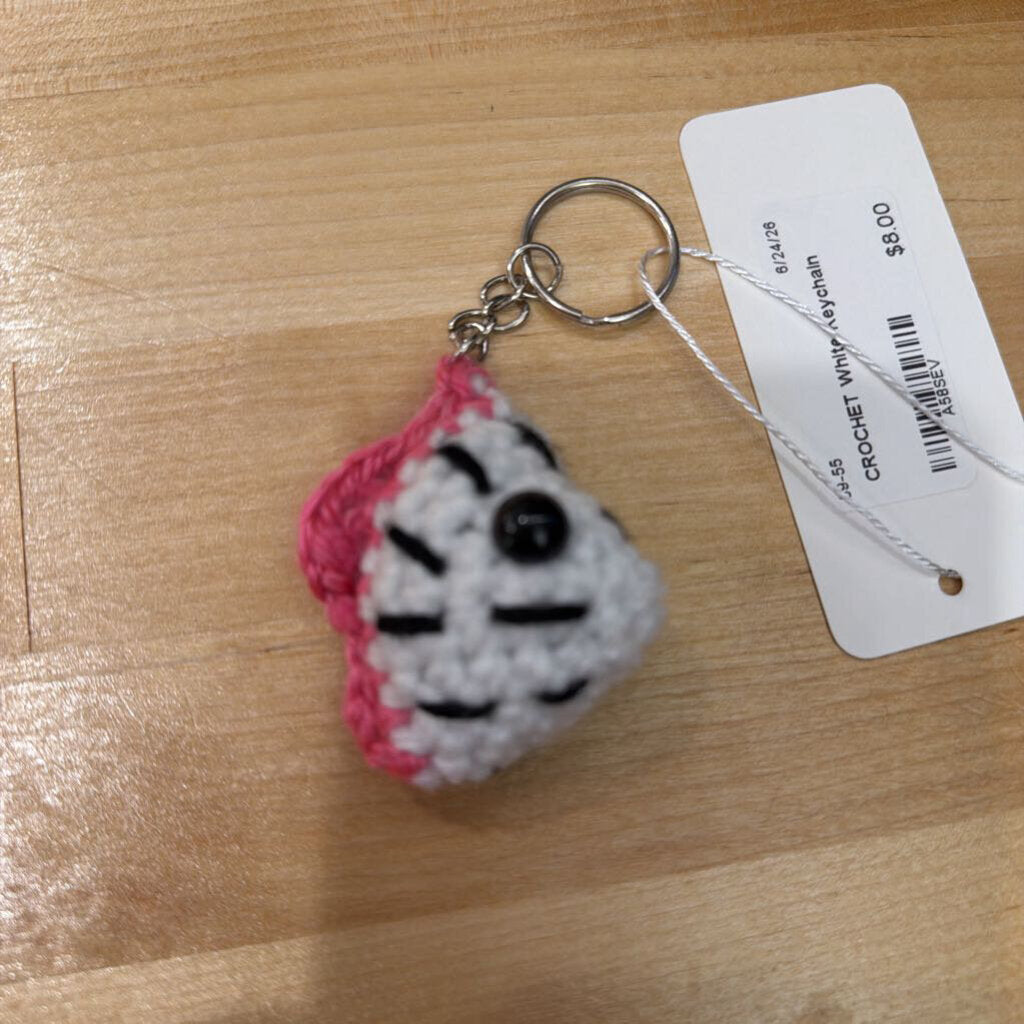 White Keychain