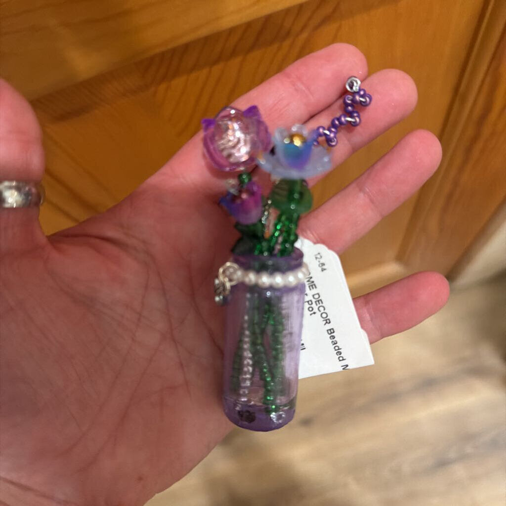 Beaded Mini Flower Pot