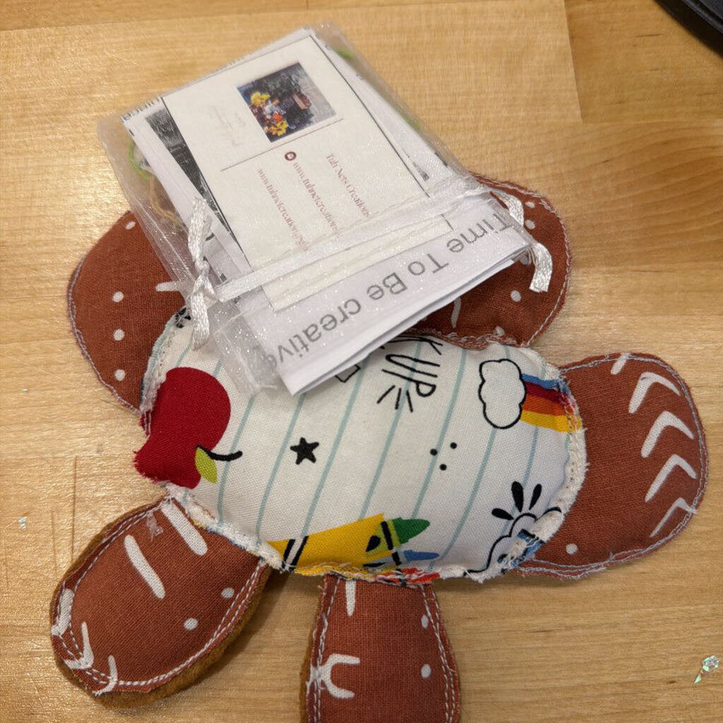9 Hand Crafted Doll with make a book