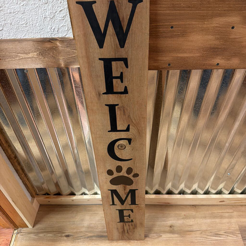 Cedar-Treated Welcome Sign 4
