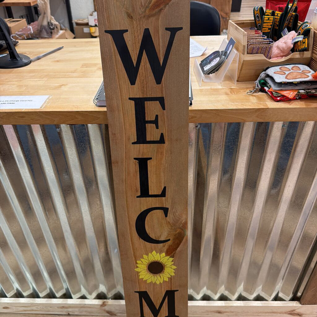Cedar-Treated Welcome Sign 5