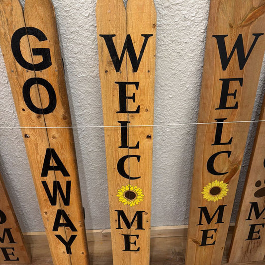 Treated Picket Welcome Sign 1