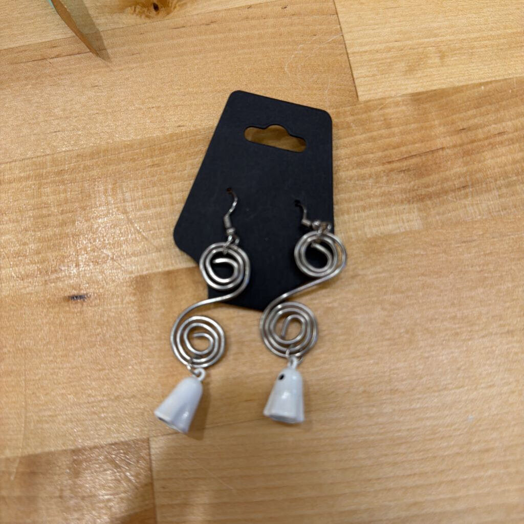 Ghost Earrings Silver