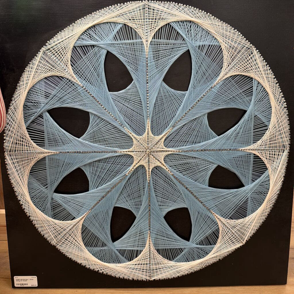 Blue / White String Art