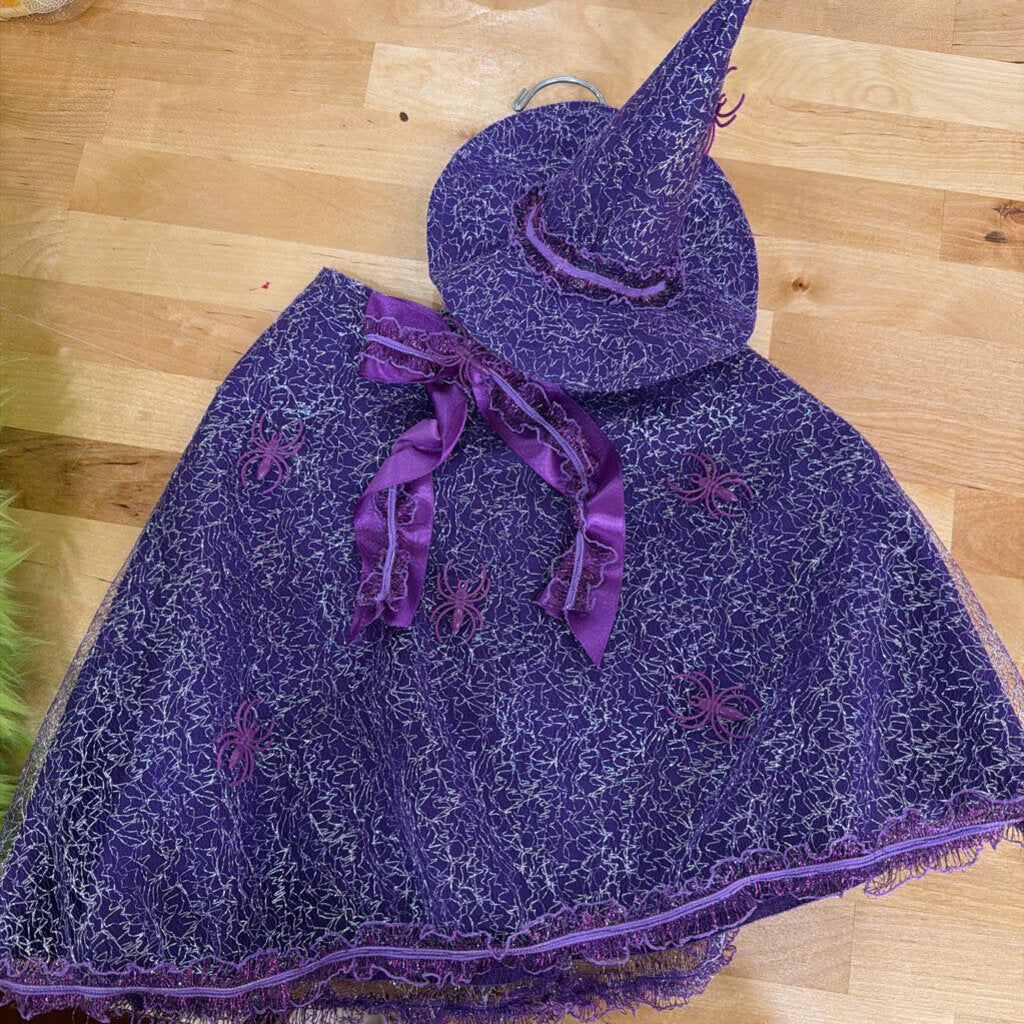 28" Purple Witch Goose Outfit