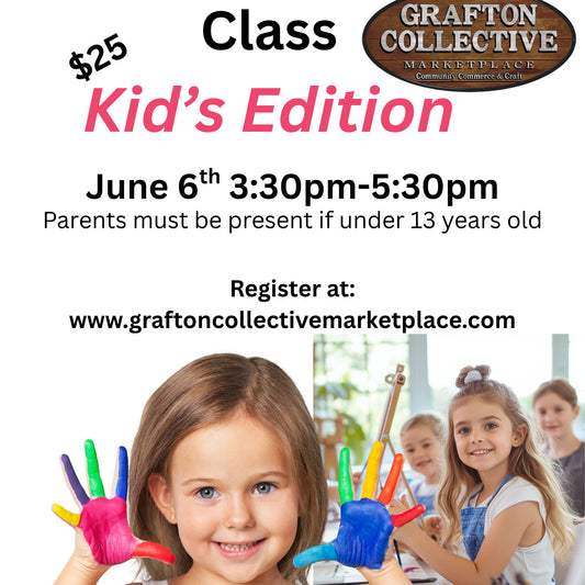 3:30pm-5:30pm $25: Kids Edition- Beginners Painting - 6 Jun 2026
