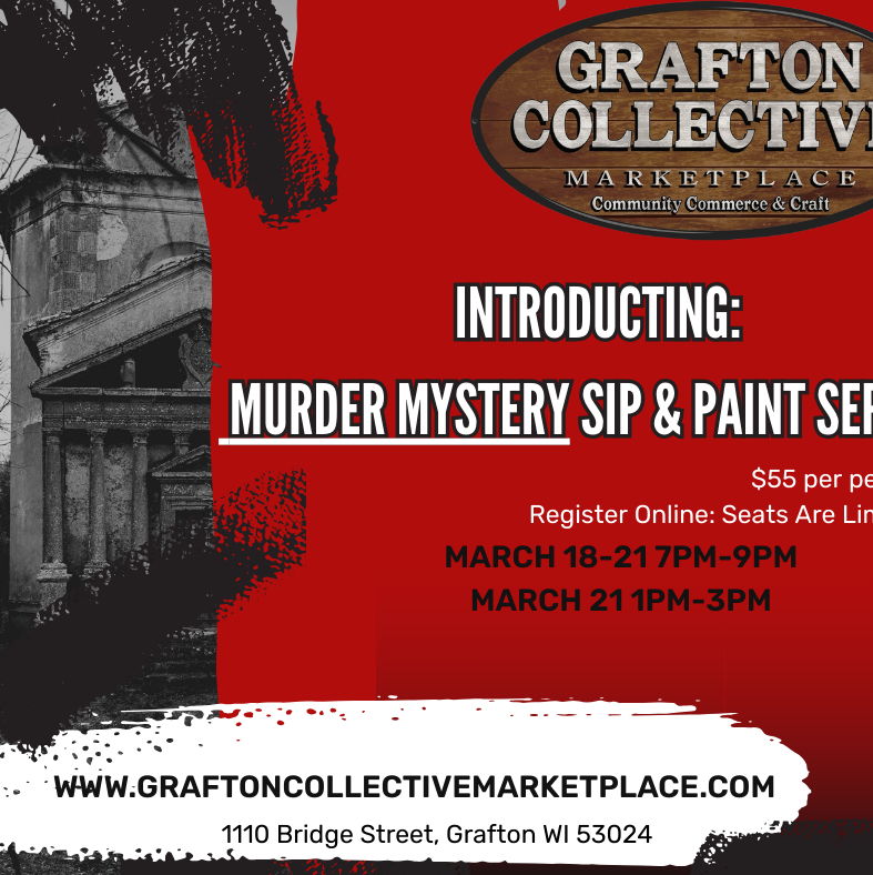 1pm-3pm $55: Murder Mystery Sip & Paint Palette of Secrets - 21 Mar 2026