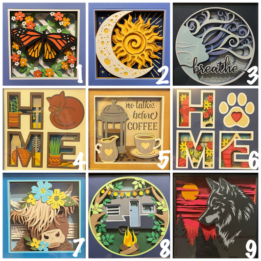 7pm-9pm: Shadow Box Class with Tracy - 12 Aug 2026