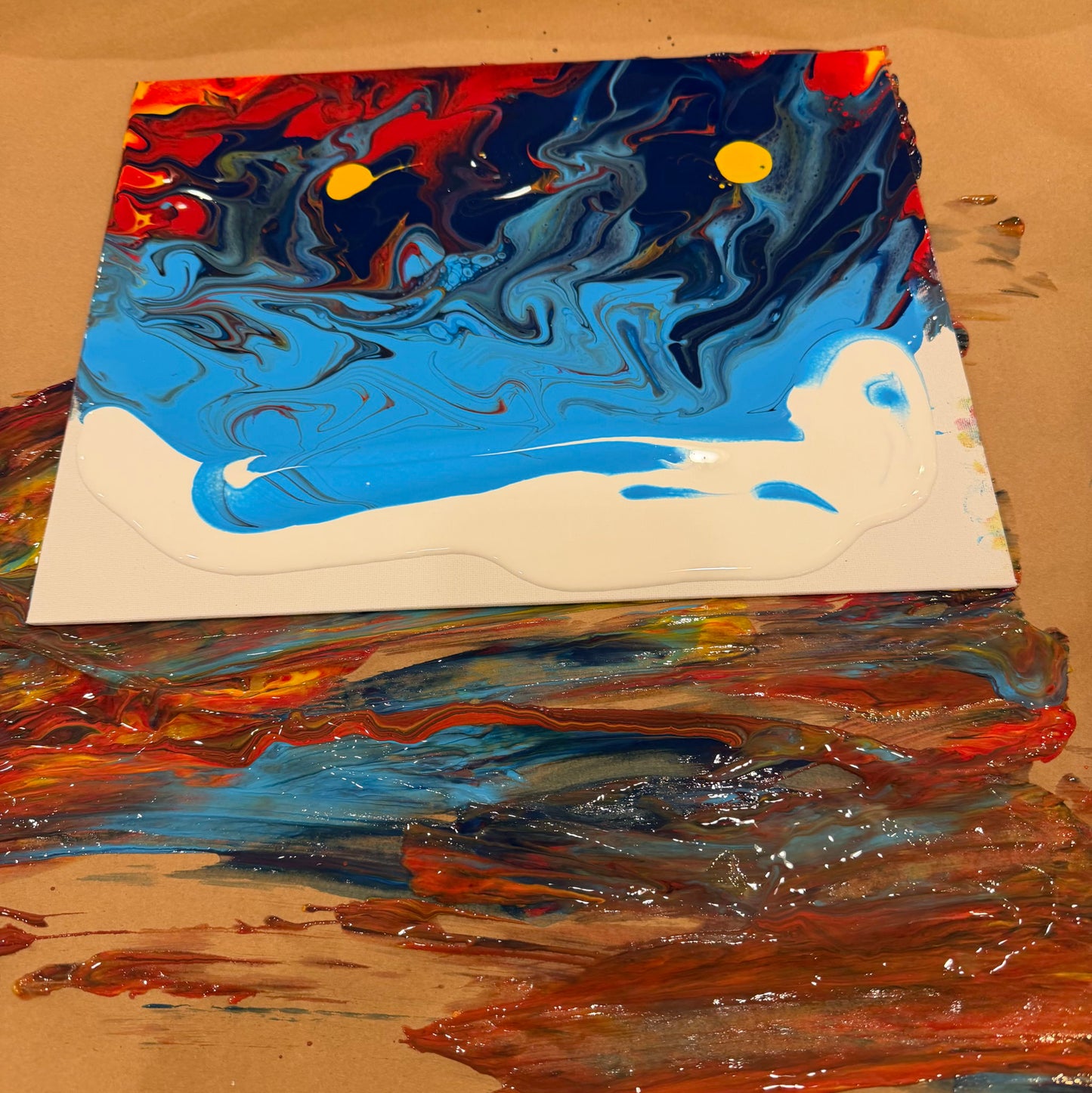 6pm-8pm $35: Ocean Paint Pour- Family Fun!! - 14 May 2026